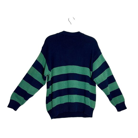 Esprit Sport Women's Vintage Knit Long Sleeve Sweater in Blue / Green - Sz M - Picture 2 of 6